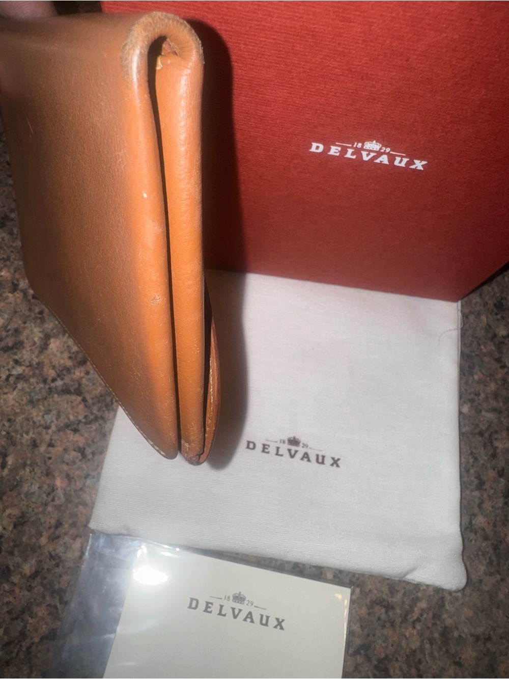 Delvaux Leather compact Wallet full inclusion with COA. - Picture 6 of 11